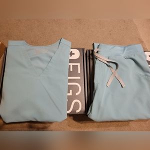 Figs Seaglass Medium Petite Kade Pants Medium Casma Scrub Set